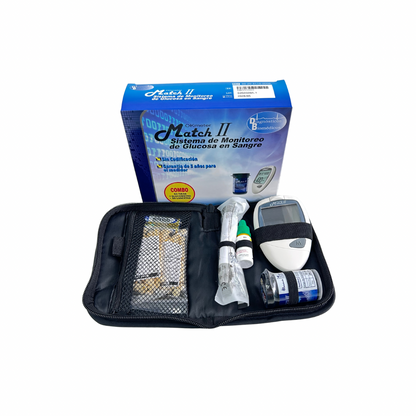 Glucometro Match II Con 50 Tirillas Y 50 Lancetas