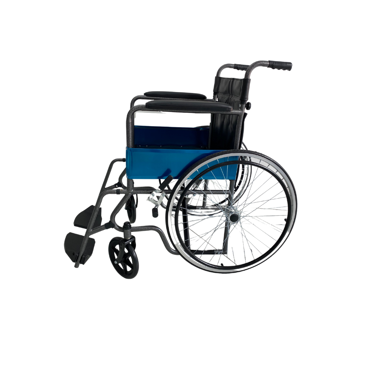 Silla de ruedas estándar KP plegable con estructura reforzada