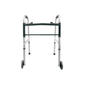 Caminador de aluminio con ruedas delanteras KP plegable y regulable