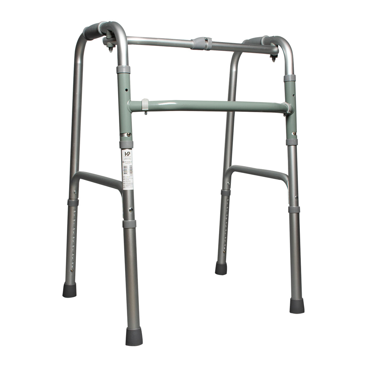 Caminador plegable en aluminio sin ruedas KP para adultos mayores