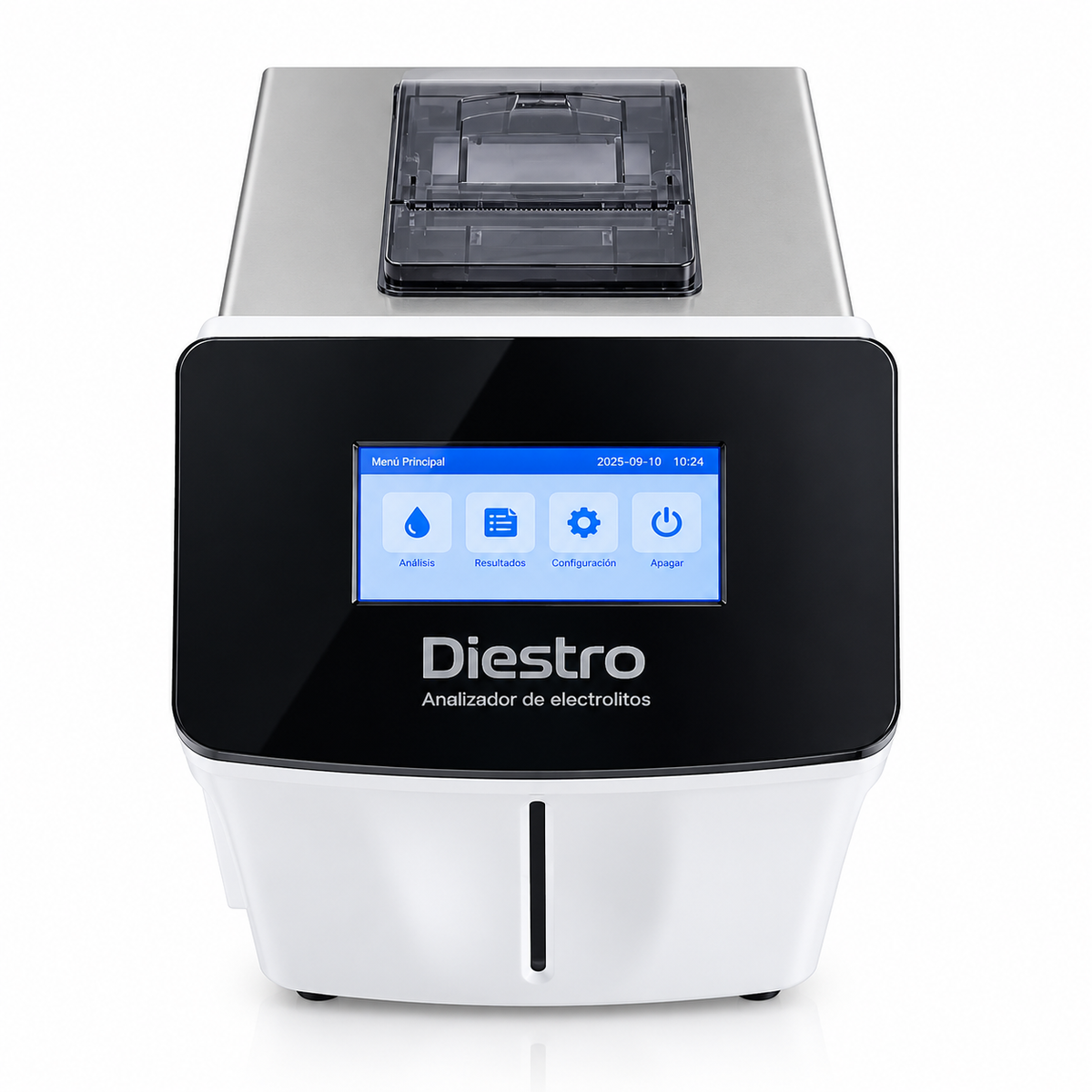 Analizador de electrolitos Na, K. Ca y Cl Diestro