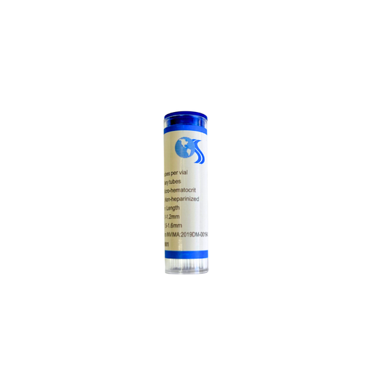 Capilares microhematocritos azules sin heparina x 100 und