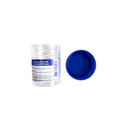 Recolector de orina de 30 ml con tapa rosca paq x 100 und