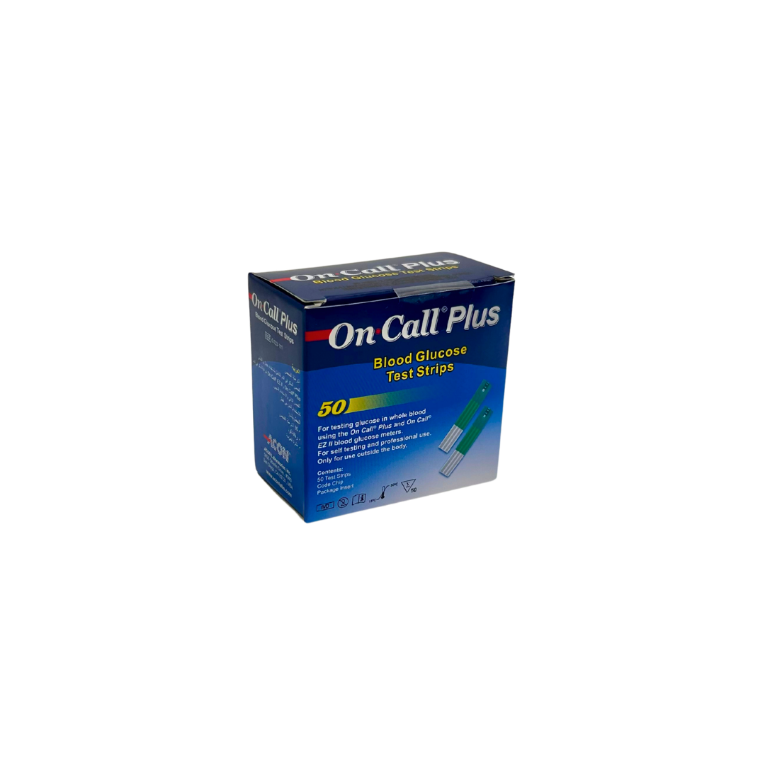 Tirillas para glucometro On Call Pluss x 50 und